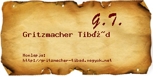 Gritzmacher Tibád névjegykártya